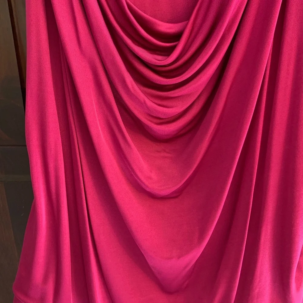 Diane Von Furstenberg Large Tank Top Sleeveless Pink Sexy Fuchsia XL summer club - Picture 7 of 12